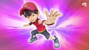 Boboiboy Fire Posing Wallpaper