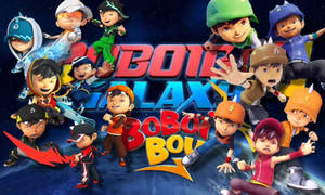 Boboiboy Hd Complete Elemental Forms Wallpaper