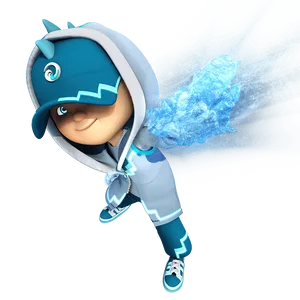 Boboiboy Ice Element Form Wallpaper