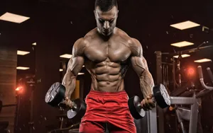 Bodybuilder Doing Sets Hd Wallpaper