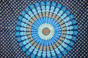 Boho Styled Home Office With Computer Wallpaper