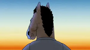 Bojack Horseman Back View Wallpaper