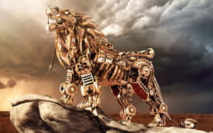 Bold Abstract Lion Wallpaper
