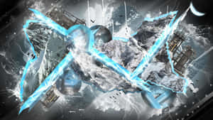 Bold And Contrasting Black And White Abstract Art Wallpaper