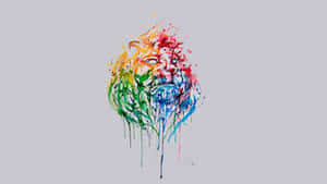 Bold And Majestic Abstract Lion Wallpaper