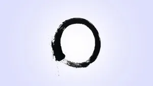 Bold Calligraphic Letter O On A Black Background Wallpaper