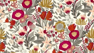 Bold Floral Style Wallpaper