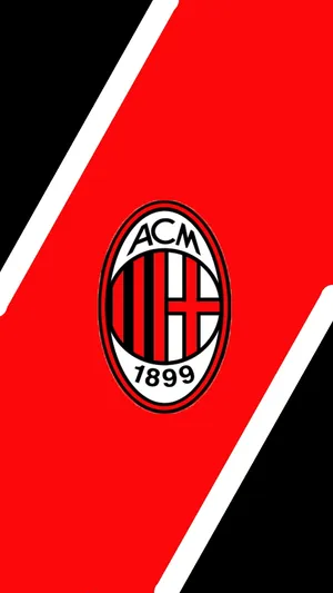 Bold Red Ac Milan Wallpaper