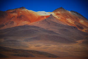 Bolivia Altiplano Orange Mountain Wallpaper