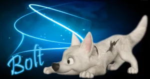 Bolt In Aesthetic Blue Wallpaper