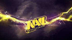 Bolted Logo Of Natus Vincere Wallpaper