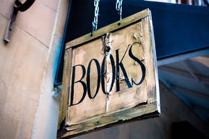 Book Aesthetic Signboard Wallpaper