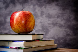 Books With Apple Wallpaper