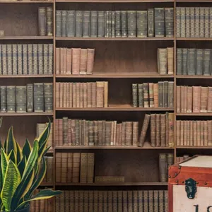 Bookshelf Antique Books Wallpaper