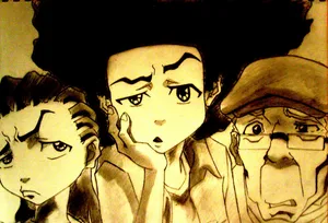 Boondocks Bape Drawing Wallpaper