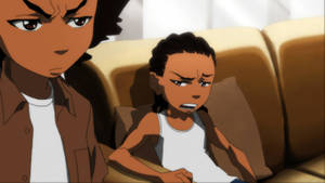 Boondocks Brothers' Conversation Wallpaper