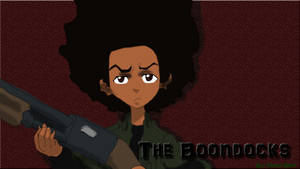 Boondocks Huey With Shotgun Wallpaper