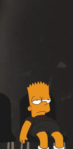 Bored Bart Simpson Wallpaper