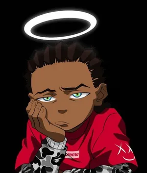 Bored Riley With Bape Cartoon Wallpaper