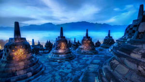 Borobudur Temple Desktop Wallpaper. Hd Travel Wallpaper For Mobile Wallpaper