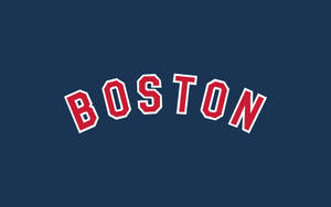 Boston Red Sox Blue Logo Poster Wallpaper