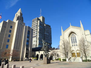 Boston University's Vibrant Public Space Wallpaper