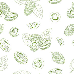 Bountiful Noni Fruits Illustration Wallpaper