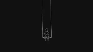 Boy In Swing Black Aesthetic Tumblr Laptop Wallpaper