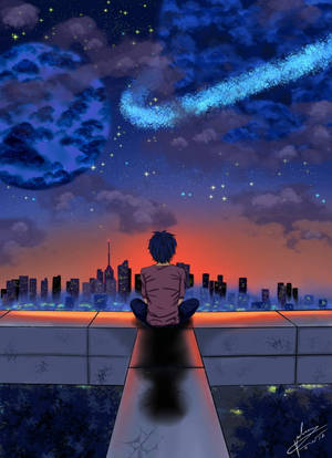 Boy Under Twin Anime Planet Wallpaper