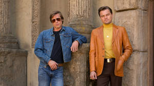 Brad Pitt And Leonardo Dicaprio Hollywood Movie Wallpaper