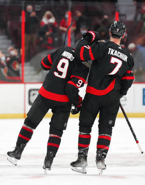 Brady Tkachuk With Josh Norris Wallpaper