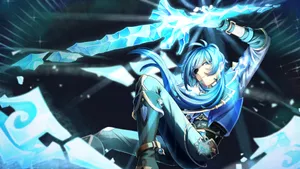 Brave Cryo Knight - Kaeya Of Genshin Impact Wallpaper