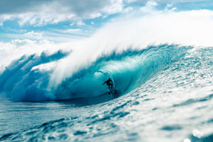 Brave Ocean Surfer Wallpaper
