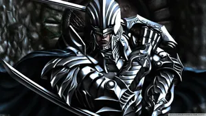 Brave Warrior Ready To Face The Unknown Wallpaper