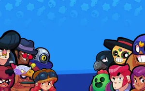 Brawl Stars Animated Characters Wallpaper