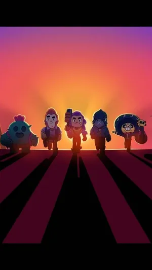 Brawl Stars In Sunset Wallpaper