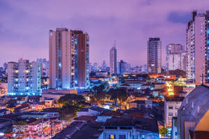 Brazil Night Time Sao Paulo Wallpaper