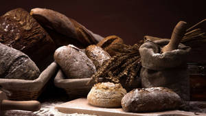 Bread With Flour Wallpaper