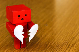 Break Up Red Cardboard Man Wallpaper