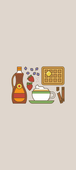 Breakfast Theme Wallpaper Samsung Note20 Wallpaper