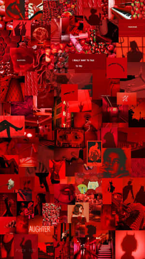 Breath In The Beauty Of Red Cute Aesthetics Wallpaper