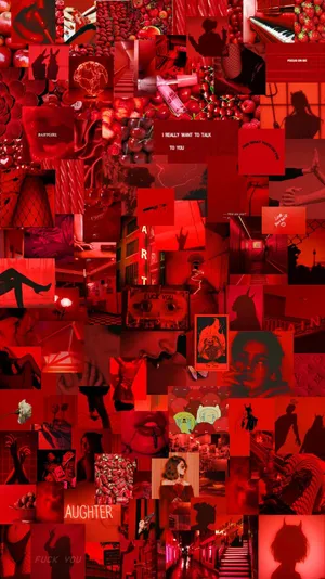 Breath In The Beauty Of Red Cute Aesthetics Wallpaper