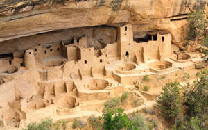 Breathtaking Aerial View Of Mesa Verde National Park Wallpaper