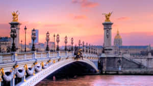 Breathtaking Morning View Of The Paris Skyline Wallpaper