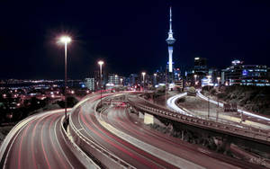 Breathtaking View Of Auckland City, New Zealand Wallpaper