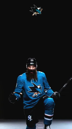 Brent Burns San Jose Sharks Cool Pose Wallpaper