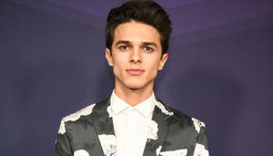 Brent Rivera In Floral Suit Wallpaper