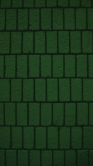 Brick Wall Dark Green Iphone Wallpaper