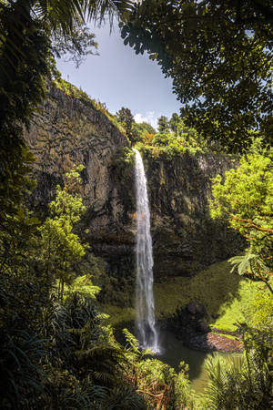 Bridal Veil Waterfall New Zealand Wallpaper