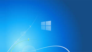 Bright Blue Windows 7 Screen Wallpaper